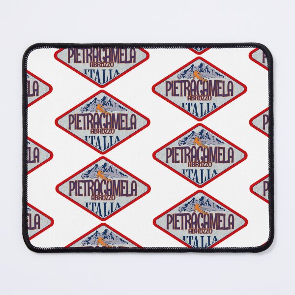 Item preview, Pietracamela, Abruzzo, Teramo, Italy, Italia, Vintage skiing badge design designed and sold by Wanderful-roads.