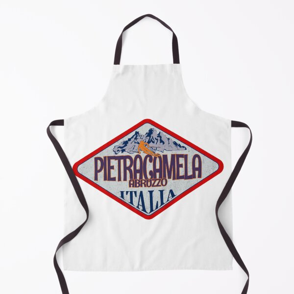 Item preview, Pietracamela, Abruzzo, Teramo, Italy, Italia, Vintage skiing badge design designed and sold by Wanderful-roads.