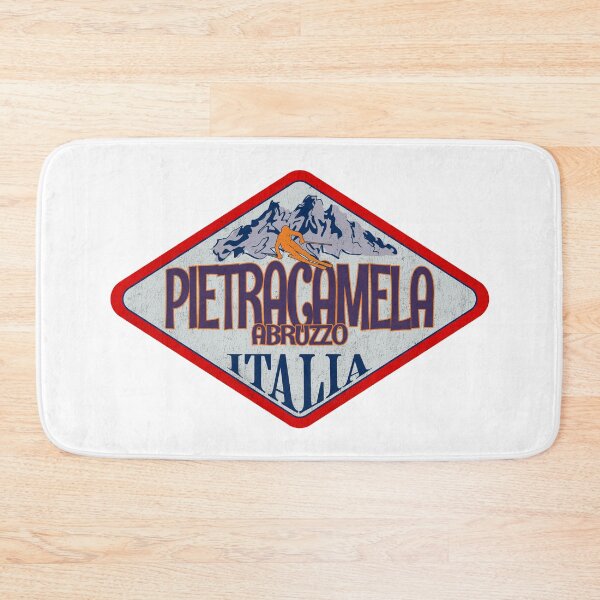 Item preview, Pietracamela, Abruzzo, Teramo, Italy, Italia, Vintage skiing badge design designed and sold by Wanderful-roads.