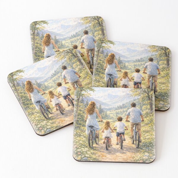 Item preview, Outdoor Adventure – Family Bike Ride in Nature designed and sold by MIArt Studio.