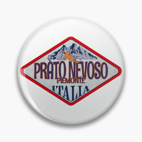 Item preview, Prato Nevoso, Piemonte, Cuneo, Italy, Italia, Vintage skiing badge design designed and sold by Wanderful-roads.