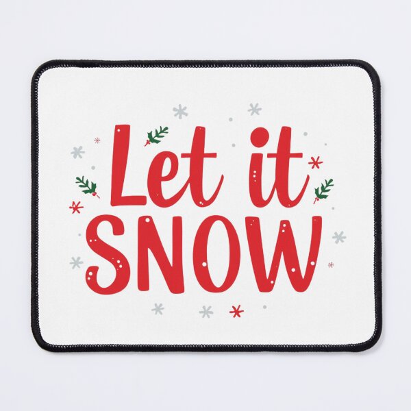 Item preview, Let It Snow Winter Christmas Quote | Cozy Holiday Typography Design designed and sold by Graphic Therapist.
