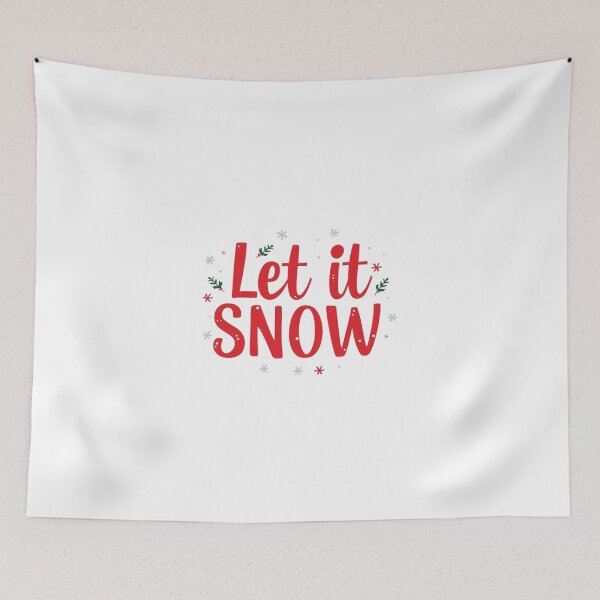 Item preview, Let It Snow Winter Christmas Quote | Cozy Holiday Typography Design designed and sold by Graphic Therapist.
