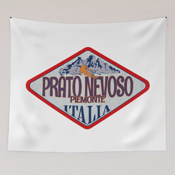 Item preview, Prato Nevoso, Piemonte, Cuneo, Italy, Italia, Vintage skiing badge design designed and sold by Wanderful-roads.