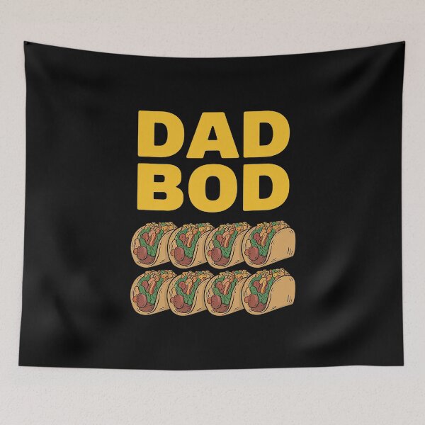 Item preview, Dad Bod Working On My Six Pack tacos  father's day  designed and sold by FadeOfThrone.
