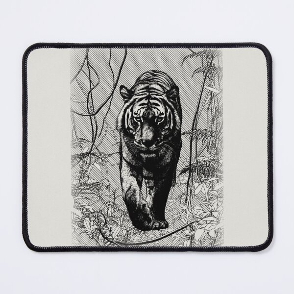 Item preview, Tiger Jungle Vintage Wildlife Engraving designed and sold by RPrintPulse.