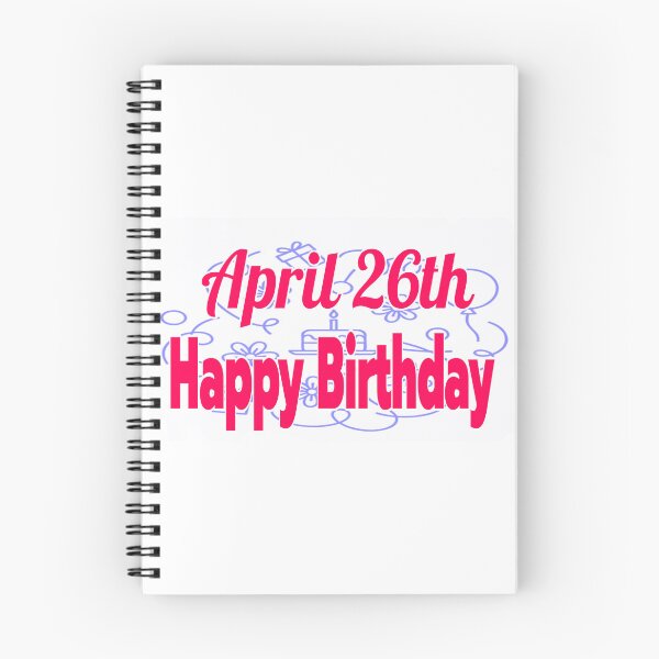 Item preview, Birthday April 26th designed and sold by Sujinthaiart.