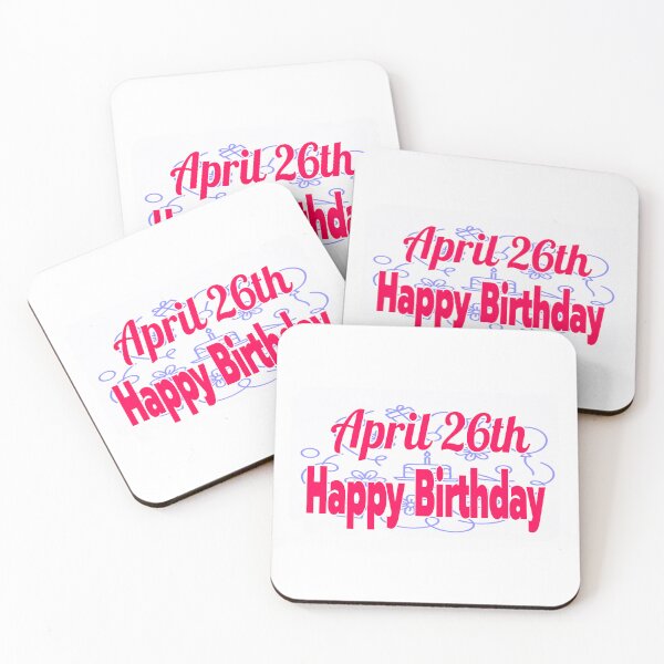 Item preview, Birthday April 26th designed and sold by Sujinthaiart.