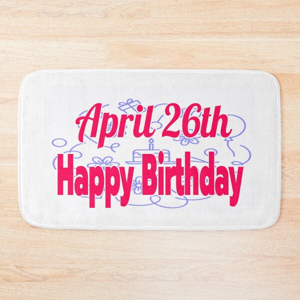 Item preview, Birthday April 26th designed and sold by Sujinthaiart.