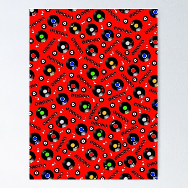 Item preview, Retro Vinyl Record Pattern designed and sold by Sartoris Art.