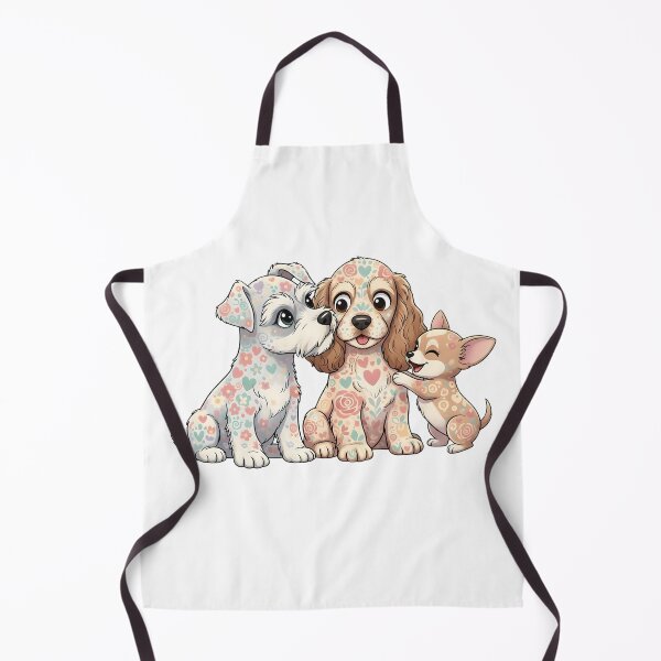 Item preview, Whimsical Floral Puppy Playgroup – Artistic Heart & Flower Pattern Puppies Graphic designed and sold by VibranPalette.