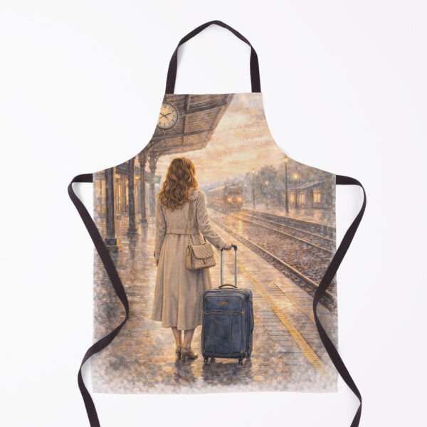 Item preview, Next Chapter – Train Station Pause at Sunset designed and sold by MIArt Studio.