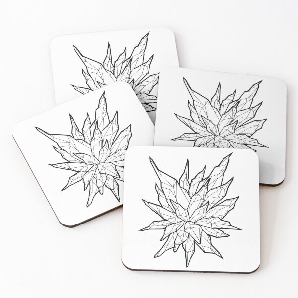 Item preview, Crystal Cluster Gemstone Lineart designed and sold by SaraVLeoni.