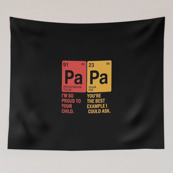 Item preview, PAPA Fathers Day Men Men Elements Periodic Table2 designed and sold by SyntaxClaw.