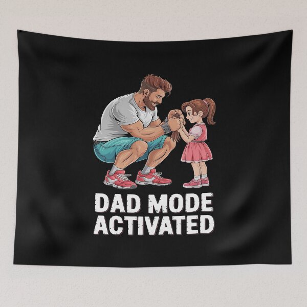 Item preview, Dad Mode Activated Fathers Day Gym Workout Bodybuilding Papa designed and sold by MarryIsMonth.