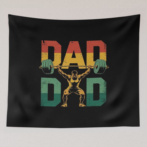 Item preview, Dad Weightlifter Gym Fathers Day  designed and sold by FadeOfThrone.