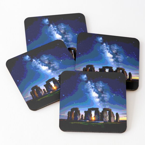 Item preview, stonehenge poster rough colorful abstract design designed and sold by SmashingDeals.