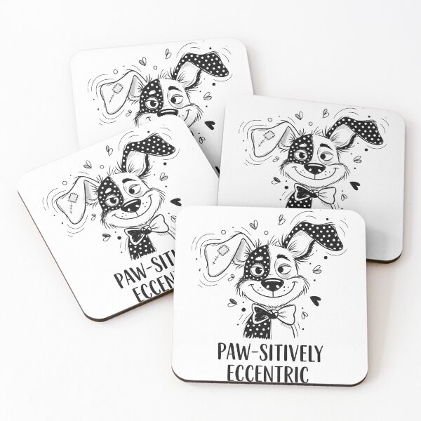Item preview, Black And White Dog – Quirky Dog Art Illustration designed and sold by Uglyandcute.