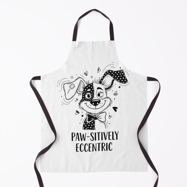 Item preview, Black And White Dog – Quirky Dog Art Illustration designed and sold by Uglyandcute.