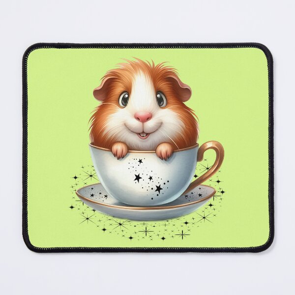 Item preview, Cute cheeky guinea pig in a teacup designed and sold by LoneAngel.