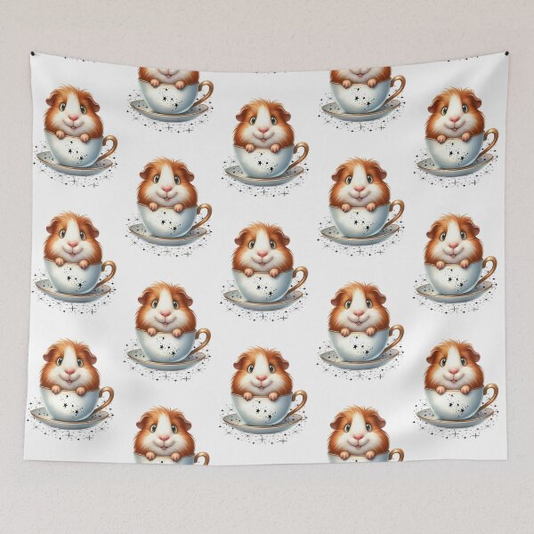 Item preview, Cute cheeky guinea pig in a teacup designed and sold by LoneAngel.