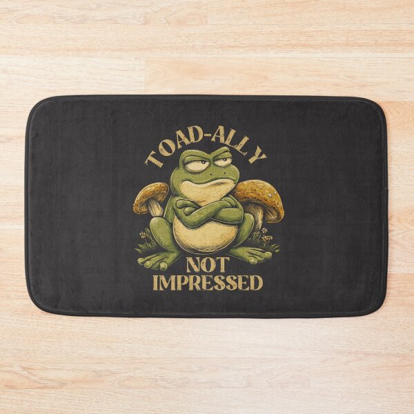 Item preview, Toad-Ally Not Impressed Frog Meme Shirt Funny Sarcastic Gift designed and sold by DigitalArtByNow.