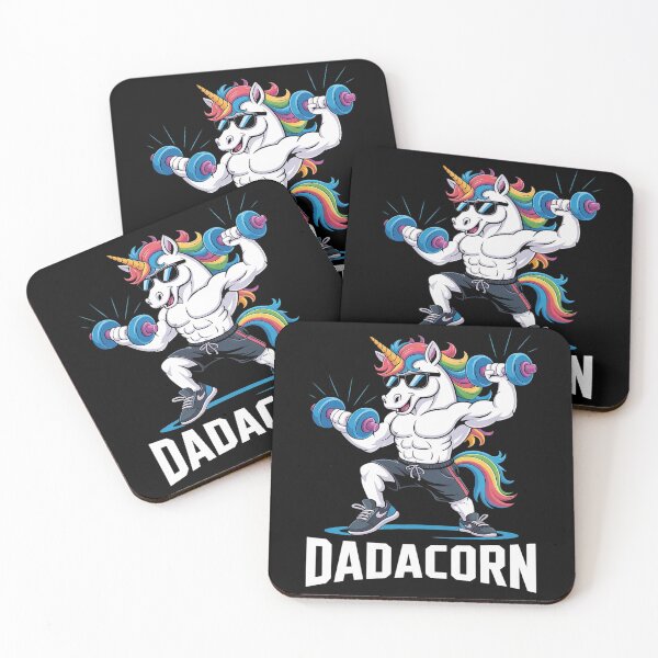 Item preview, Dadacorn Unicorn Dad Gym Fitness Father's Day  designed and sold by MarryIsMonth.