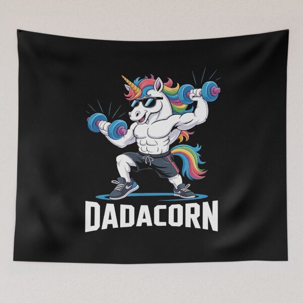 Item preview, Dadacorn Unicorn Dad Gym Fitness Father's Day  designed and sold by MarryIsMonth.