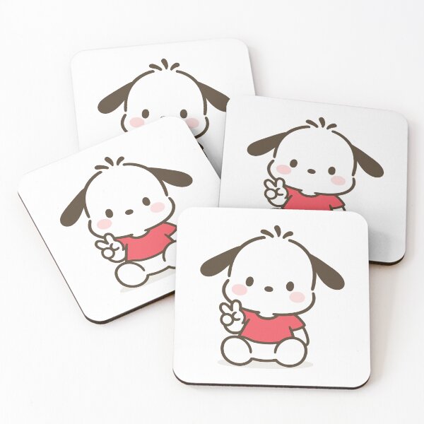 Item preview, Cute Pochacco Peace Sign Illustration  Kawaii Cartoon Art designed and sold by timjgt.