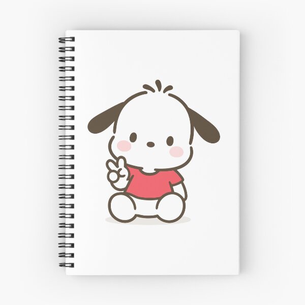 Aperçu de l'œuvre Illustration mignonne de Pochacco avec le signe de paix, style kawaii, dessin animé créée et vendue par timjgt.