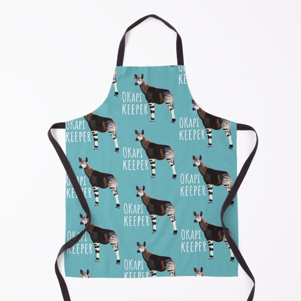 Item preview, O is for Okapi Keeper,Okapi Keeper Design – Dedicated Care and Conservation of Rare Forest Ungulates Artwork designed and sold by PrettylittlepastelUk.