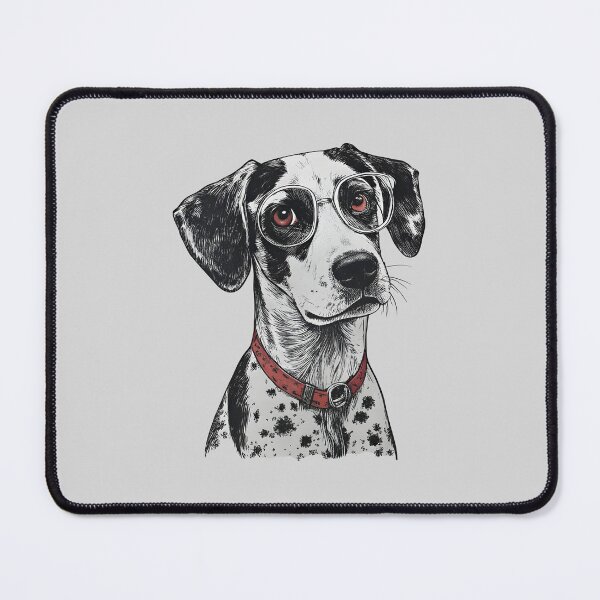 Item preview, Black And White Dog – Quirky Dog Art Illustration designed and sold by Uglyandcute.