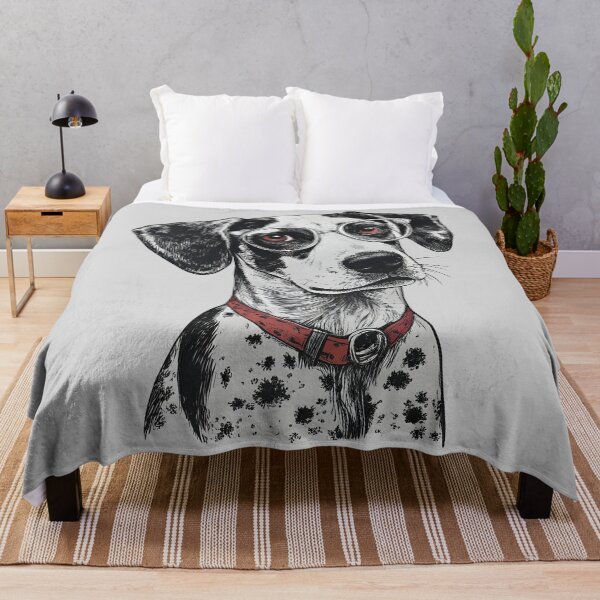 Item preview,  Black And White Dog – Quirky Dog Art Illustration designed and sold by Uglyandcute.
