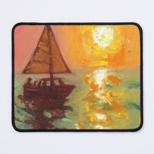 Aperçu de l'œuvre Coucher de soleil sur la mer créée et vendue par Sabrina Jensen.