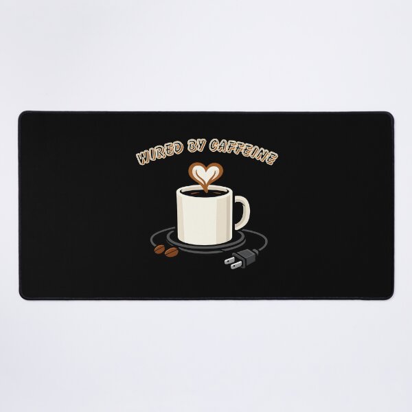 Item preview, Wired by Caffeine Funny Coffee Quote Graphic designed and sold by TAVINECOM.