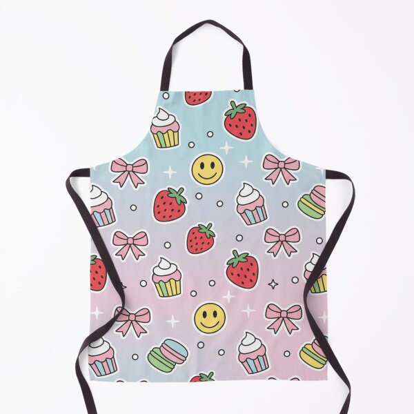 Item preview, Pink Pastel Y2K Aesthetic Smiley Face and Bows Pattern designed and sold by Mizzey Meerkat.