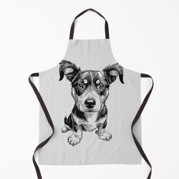 Item preview, Black And White Dog – Quirky Dog Art Illustration designed and sold by Uglyandcute.