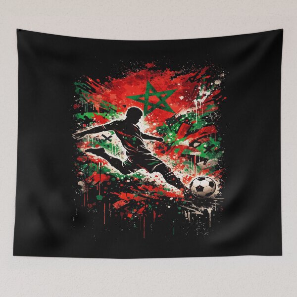 Item preview, Moroccan Football Spirit – Urban Graffiti Kick designed and sold by NEWDESINGS12.