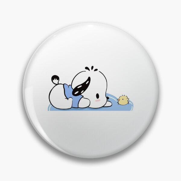 Item preview, Sleeping Pochacco with Duck Soft Cute Kawaii Art designed and sold by timjgt.