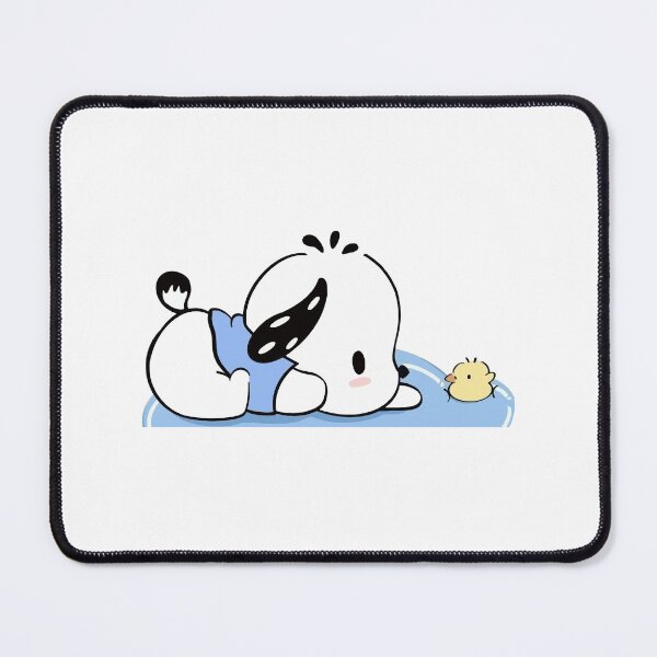 Item preview, Sleeping Pochacco with Duck Soft Cute Kawaii Art designed and sold by timjgt.