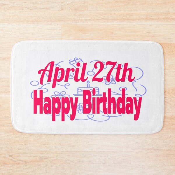 Item preview, Birthday April 27th designed and sold by Sujinthaiart.