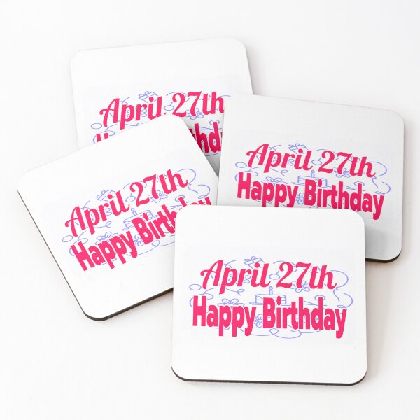Item preview, Birthday April 27th designed and sold by Sujinthaiart.