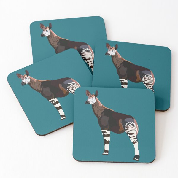 Item preview, O is for Okapi,Okapi Illustration – Unique Wildlife Art for Nature and Animal Lovers designed and sold by PrettylittlepastelUk.