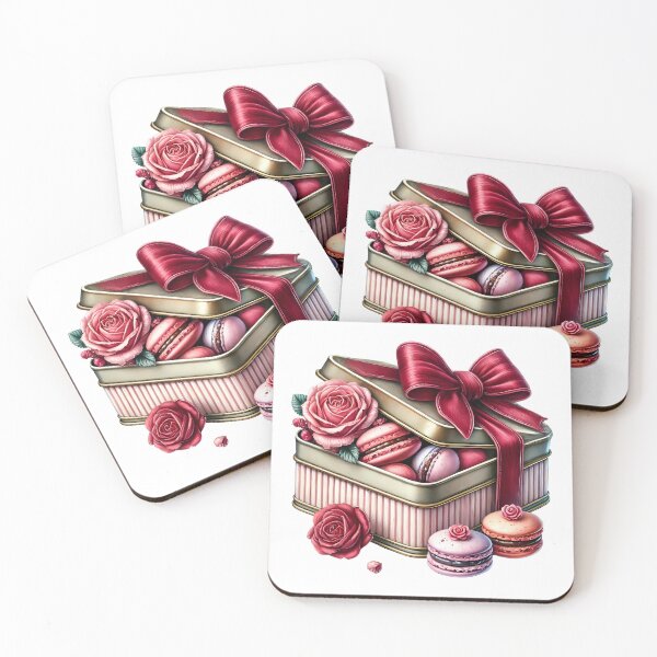 Item preview, Valentine Macarons Love Sweet - Romantic Pastel Dessert designed and sold by FuzionRaptor.