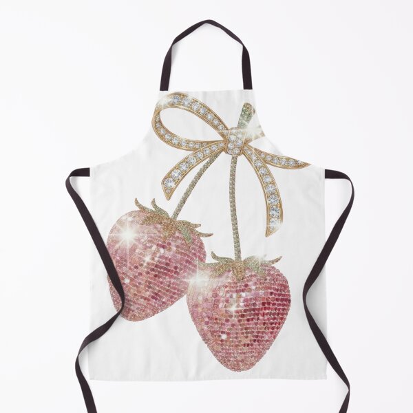 Item preview, Luxury Pink Strawberry Bow Glam Illustration designed and sold by vividdigits.