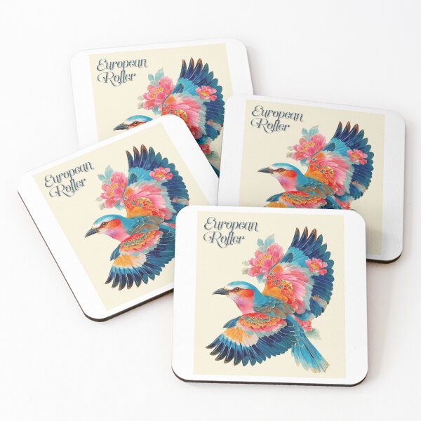 Item preview, Sky Bloom: European Roller in Vivid Flight designed and sold by ForeverPrintsOK.