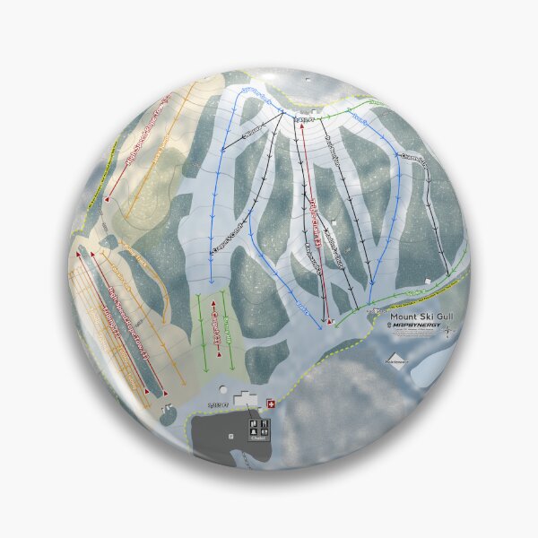 Artikelvorschau, Mount Ski Gull Resort Trail Map entworfen und verkauft von Mapsynergy.