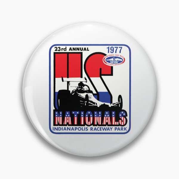 Item preview, 1977 23rd Annual US Nationals drag racing championships designed and sold by retropetrol.