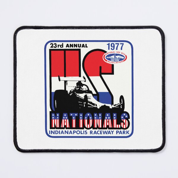Item preview, 1977 23rd Annual US Nationals drag racing championships designed and sold by retropetrol.