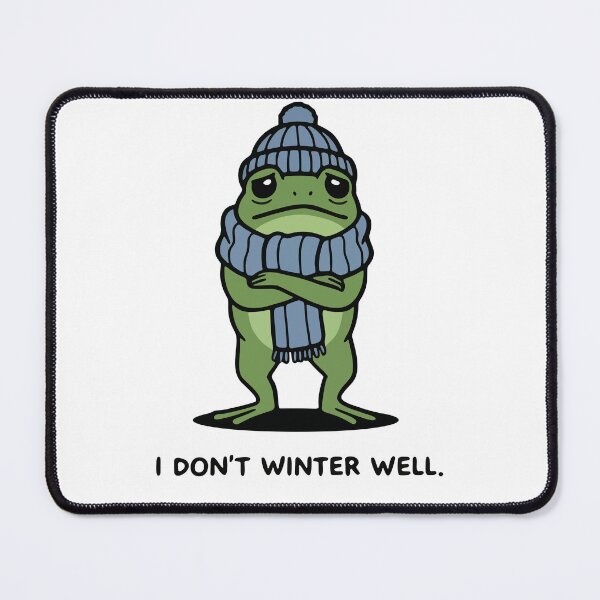 Item preview, Cute Frog Hating the Cold designed and sold by Floomart.